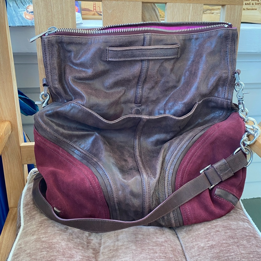 Botkier two toned leather and suede bag.